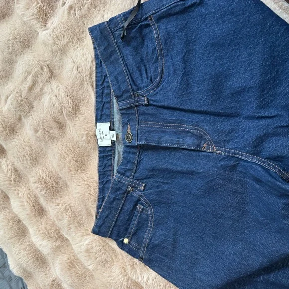 NWT Kate Spade x Target Limited Edition size 8 Dark Blue Cuffed Jeans - Picture 7 of 11